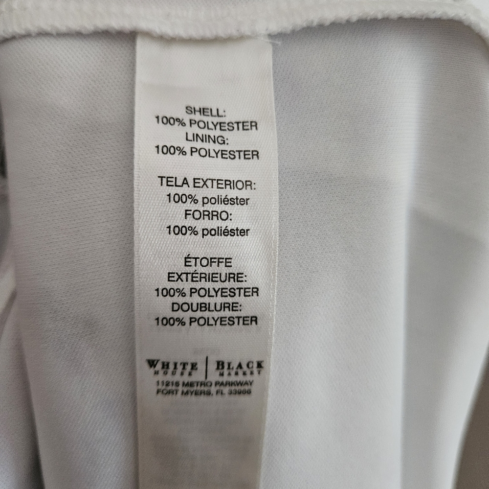 NWOT WHBM white & purple cold shoulder sheath dress Womens Large - Picture 4 of 6